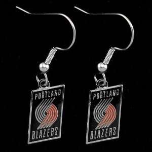  NBA Portland Trail Blazers Team Logo Dangle Earrings 