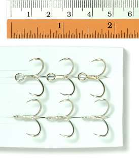 Decoy Y W77 #6 Extra Wide Gap needle point Treble Hooks  