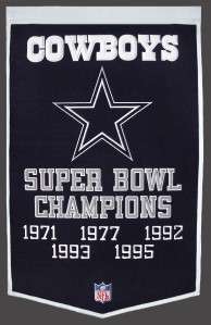 Dallas Cowboys Wool Dynasty Banner Pennant NFL  