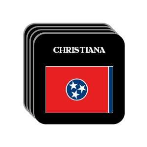  US State Flag   CHRISTIANA, Tennessee (TN) Set of 4 Mini 
