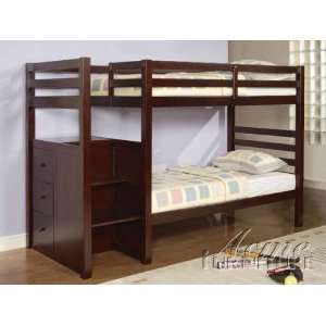 Bradyn Twin/Twin Bunk Bed w/Ladder Set by Acme:  Home 