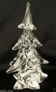 CLICHY France Art Blown Glass CRYSTAL CHRISTMAS TREE  