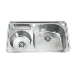   Steel Kitchen Sink with water drain,Liquid soap dispenser rack