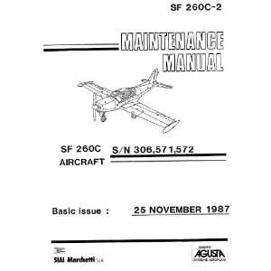   : SIAI Marchetti SF 260 C Aircraft Maintenance Manual  1987: s: Books