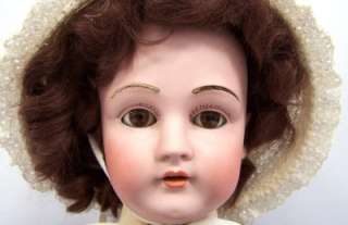Antique 26 Kestner Bisque Shoulder Head Doll #195 Kid Body  