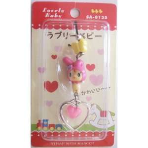  Cute Baby as My Melody the Rabbit Mascot Cell Phone Charm 