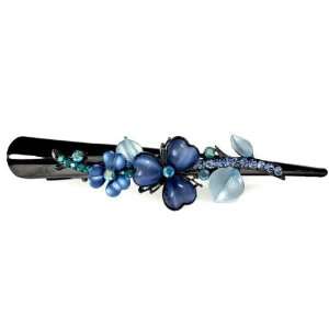  Sofie Blue Stone Alligator Hair Clip Jewelry: Beauty