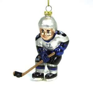  Tampa Bay Lightning Nhl Glass Hockey Player Ornament (4 
