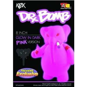   Glow In The Dark Pink Dr. Bomb Previews Exclusive Figure: Toys & Games