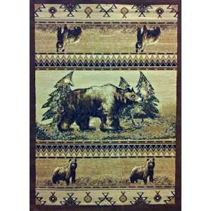  Cabin Area Rug 3 Ft. 10 In. X 5 Ft. 1 In. Design #L 364 