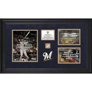  Milwaukee Brewers 3 Photograph Framed Collectible  Details: 2011 