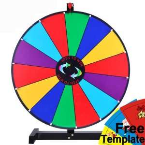   Tabletop Color Dry Erase Spinning Prize Wheel 14 Slot