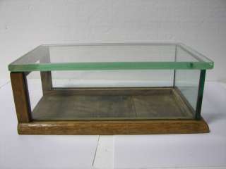 Vintage Handmade Tabletop Small Showcase Glass Display Case  