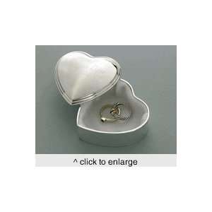    Personalized Silver Plated Heart Trinket Box: Home & Kitchen
