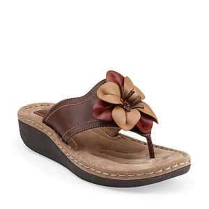 Clarks Womens LATIN SAMBA Brown Leather Sandals 83487  