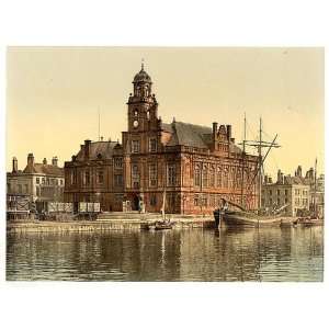    Photochrom Reprint of Town Hall, Yarmouth, England