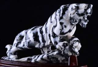 Natural Zebra Jasper TIGER Sculpture/Carving #T83,amazing  