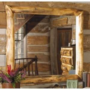 Elk Antler Aspen Log Mirror: Home & Kitchen