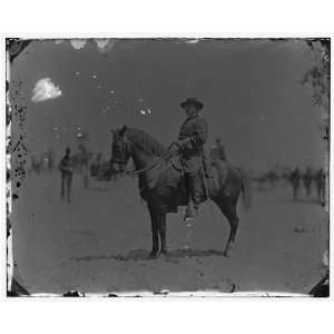   Maj. Gen. Alexander M. McCook on horseback, Brightwood