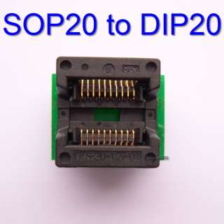 New 1 PCS SOP20 to DIP20 Socket Adapter Converter for Programmer 200 