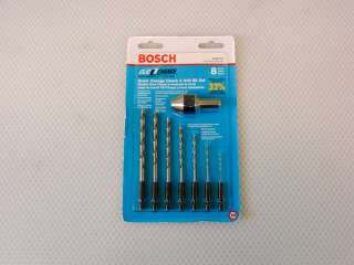 Bosch CC2110 8pc Quick Change Chuck & Drill Bit Set NEW  