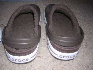 CROCS CROCBAND MAMMOTH Clogs Shoes BROWN Mens Sz 9 NWT  