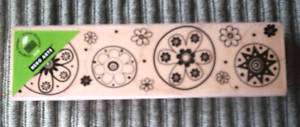 NEW Rubber Stamp by Hero Arts   CIRCLE FLOWER BORDER  