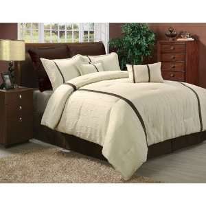   Home Maxwell Comforter Set in Blue and Brown   King