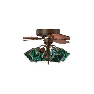   52 Southwestern 4 Light Tiffany Bronze Ceiling Fan: Home Improvement