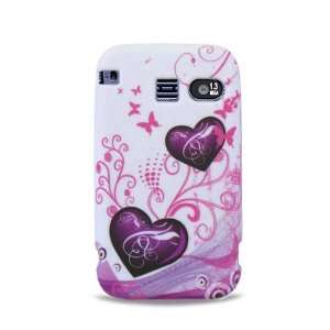  Purple Hearts with Pink Butterfly Soft Silicone Skin for 