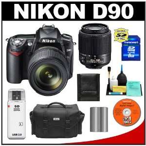  Nikon D90 Digital SLR Camera with 18 105mm VR + 55 200mm 