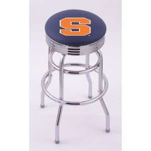  Syracuse University 25 Double ring swivel bar stool with 