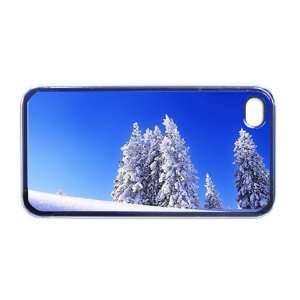 Snow scenery winter Apple iPhone 4 or 4s Case / Cover Verizon or At&T 