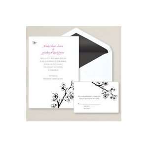  Exclusively Weddings Cherry Blossoms Wedding Invitation 