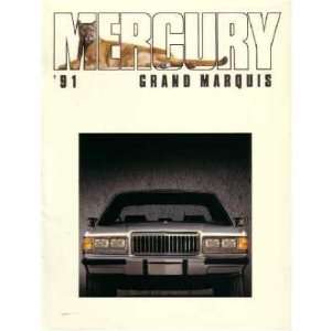  1991 MERCURY GRAND MARQUIS Sales Brochure Book Automotive