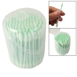  1 Pack Double Head Light Green Cotton Bud Cosmetic Tool 