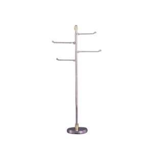   Brass Accessories TR 84 4 Swing Arm Towel Stand 49 Polished Brass