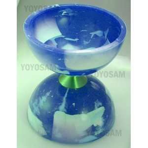  Higgins Brothers Lava Tek Diabolo   Blue: Toys & Games