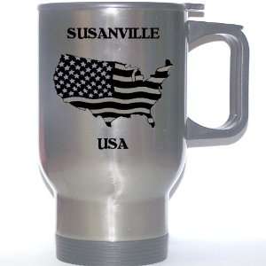  US Flag   Susanville, California (CA) Stainless Steel Mug 