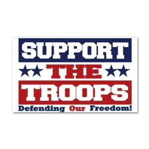38.5 x24.5 Wall Vinyl Sticker Support the Troops Defending Our Freedom