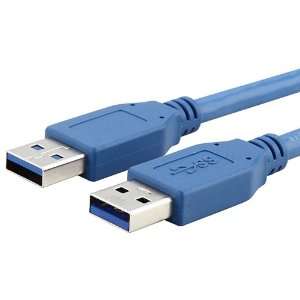  SuperSpeed USB 3.0 Type A to Type A Cable, M/M , 6 FT Blue 