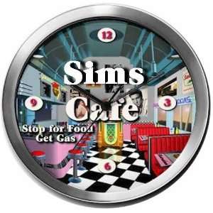  SIMS 14 Inch Cafe Metal Clock Quartz Movement Kitchen 