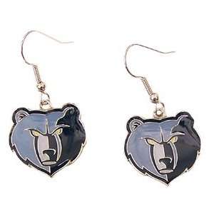  Memphis Grizzlies   NBA Team Logo Dangler Earrings: Sports 