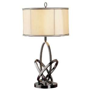  Mario Lamps 09T510 Blackened Table Lamp, Chrome: Home 