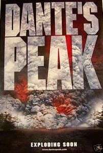 Dantes Peak Movie Poster/Pierce Brosnan/Linda Hamilton  