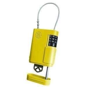    Ge Security/Supra #001948 Yellow Cabled Key Case