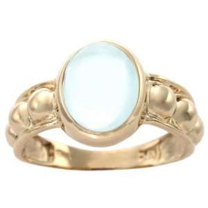   Cabochon Gemstone Ring Aquamarine/Cabochon, size6 diViene Jewelry