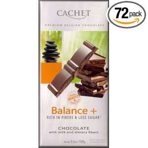 Cachet Chocolates Balance+ Milk Chocolate, 3.5000 Ounce (Pack of 72 