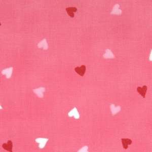  Moda Love Is In The Air Hearts on Pink Fabric: Arts 