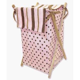  Trend Lab Maya Crib Bedding Pink / Brown Hamper Set: Baby